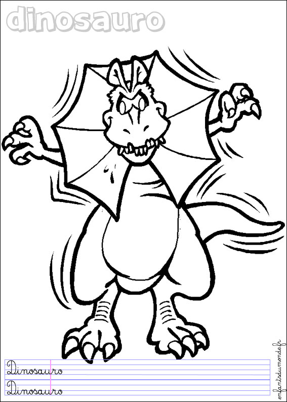 coloriage dinosaure 5